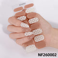 Zhengxiang fashion gel manicure stickers waterproof semi-cured gel nail stickers smudged ice uv gel nail
