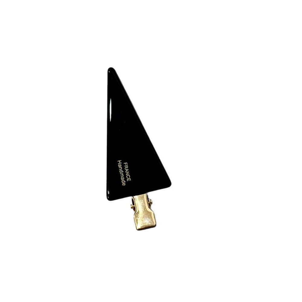 Shen yue's same gold label design triangle makeup clip cute girl retro hair clip easiest for match seamless clip bangs clip
