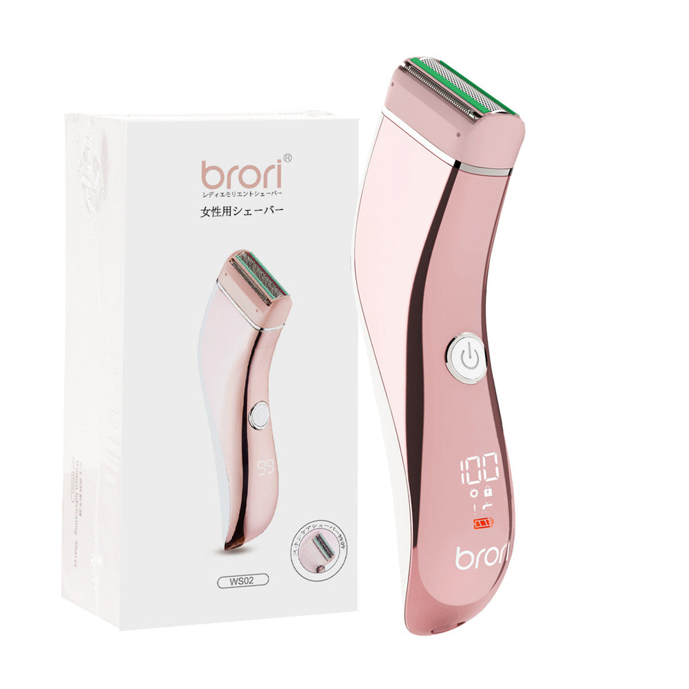 Ready-to-ship amazon moisturizing blade women's shaver, washable epilator, body hair trimmer, eyebrow razor
