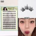 Gege bear self-adhesive glue-free false eyelashes - natural sunflower trilogy, individual cluster segmented manga eyelashes