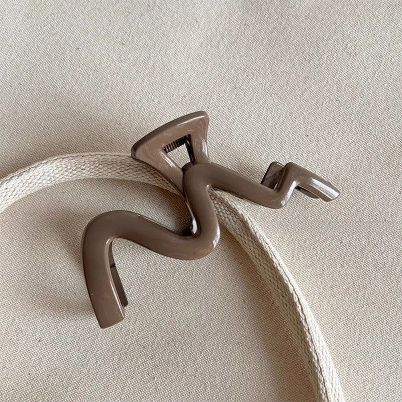 Large wavy elegant gripper eleganceclassy sense of the back of the head hair clip hair accessories hair gripper hair clip headwear