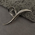 Light luxury, high-end, cold style line metal gripper, large extra large back of the head, simple gripper 2024 new style