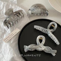 Super fairy ink smudged hair clip casualretro back of the head clip elegant shark clip headwear gray chinese style female