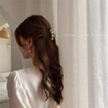 Korean large pearl clip hairpin eleganceelegant female back shark clip hair clip hair clip hair clip
