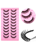 Carefully selected* 20 pairs of false eyelashes across borders, european and american thick stereo d-curved russian eyelashes qingdao wholesale factory