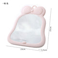 Bow foldable student plastic storage cosmetic mirror dormitory for home desktop vertical cute home table mirror