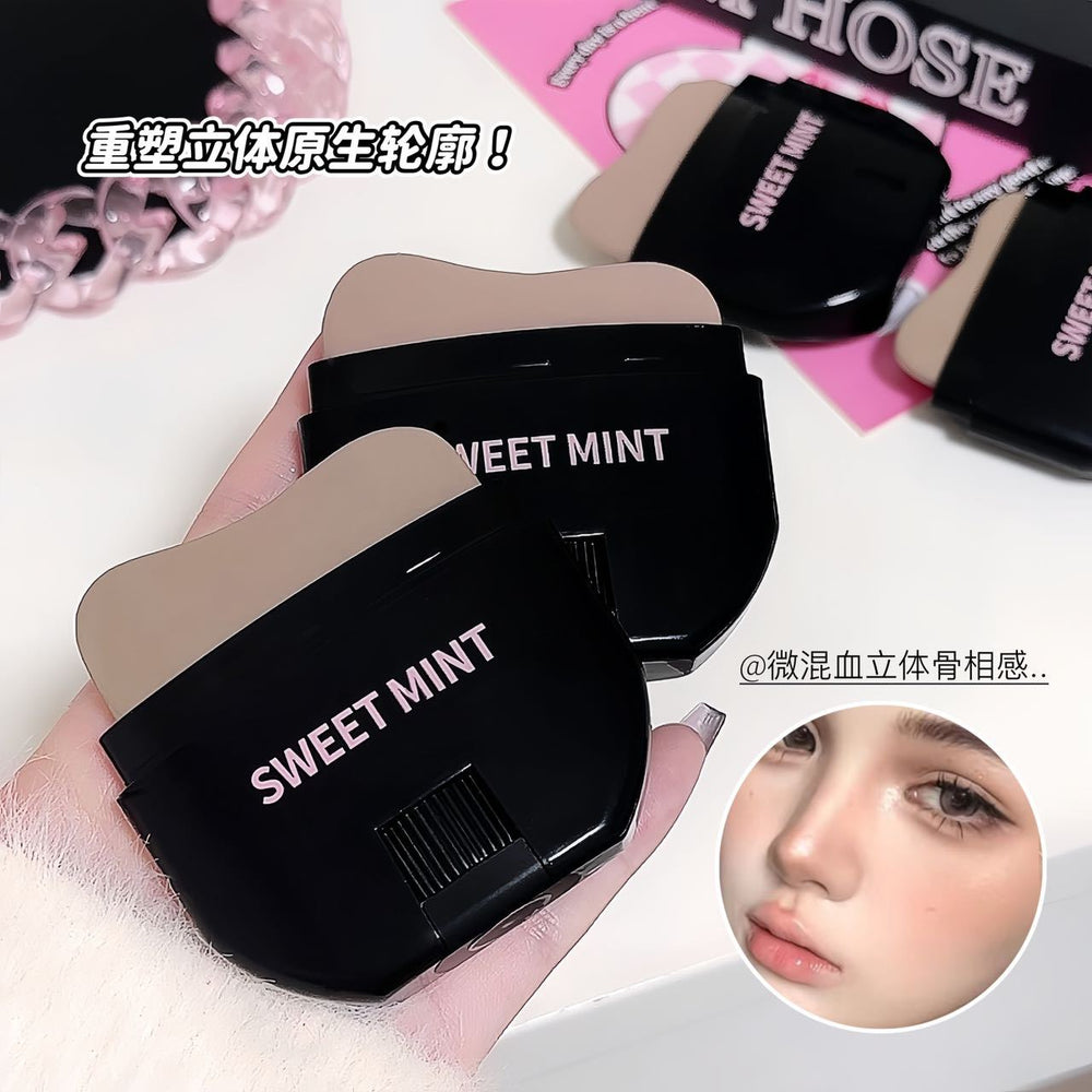 Makeup sweet mint facial contouring stick modifying facial contouring stereo waterproof concealer nose shadow cream
