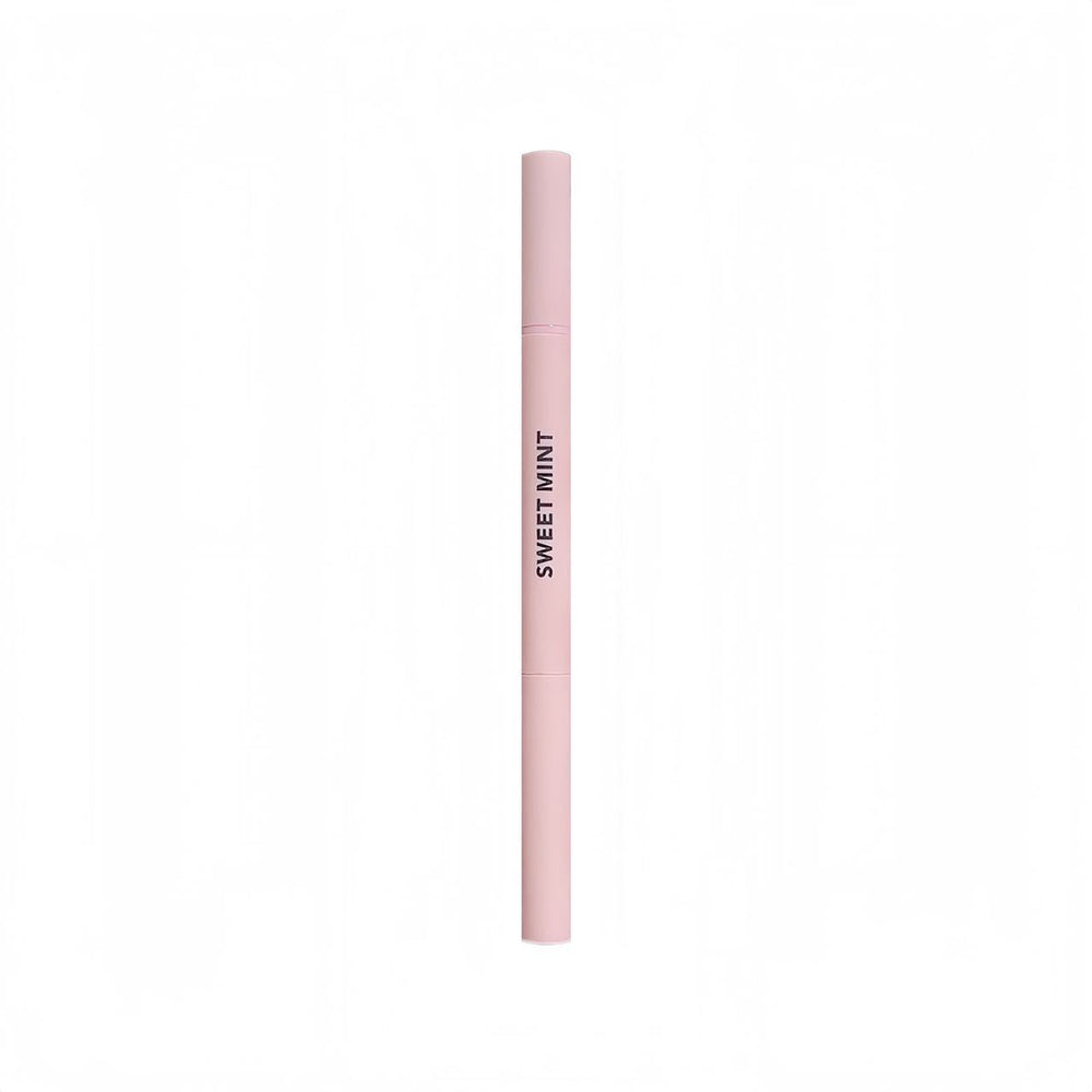 Sweet mint crescent double-ended under-eye brightening pen - 2-in-1 shadow & highlight, waterproof, sweat-proof, smudge-proof, lower eyelid application