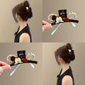 Korean style cute cartoon bow hair clip - large, high-end, versatile hair accessory for women's updos and ponytails