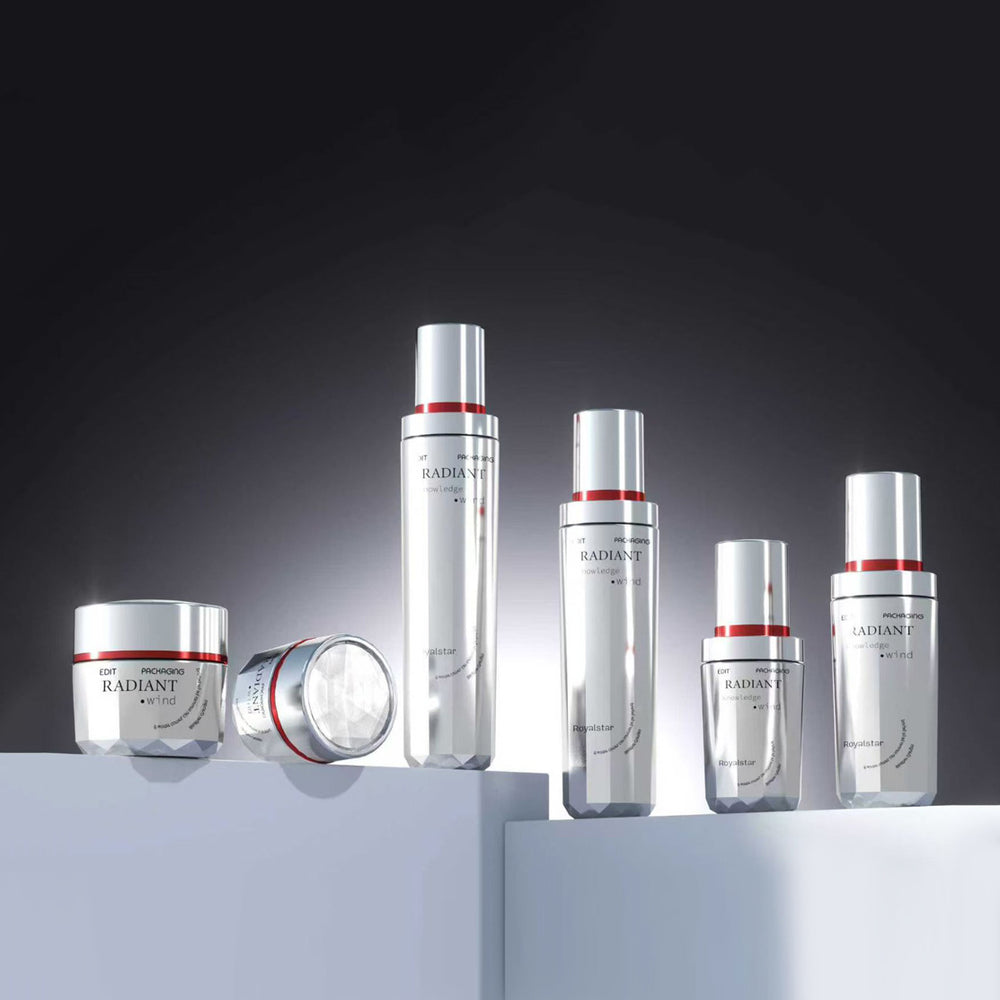 New cosmetic glass bottle suit packaging material 120ml lotion essential oil glass bottle 50g cream bottle manufacturer supply