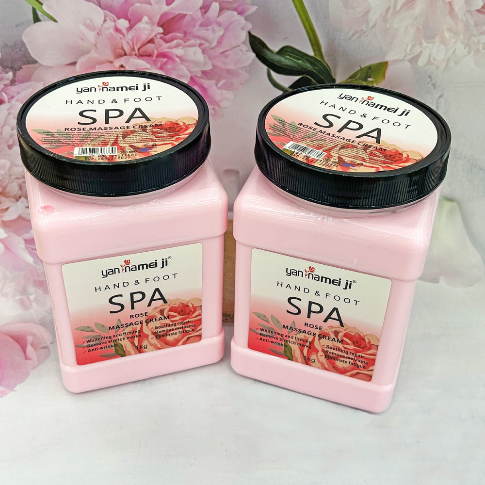 rose massage cream 1kg - soothes skin, hand & foot, full body spa massage cream - wholesale for export