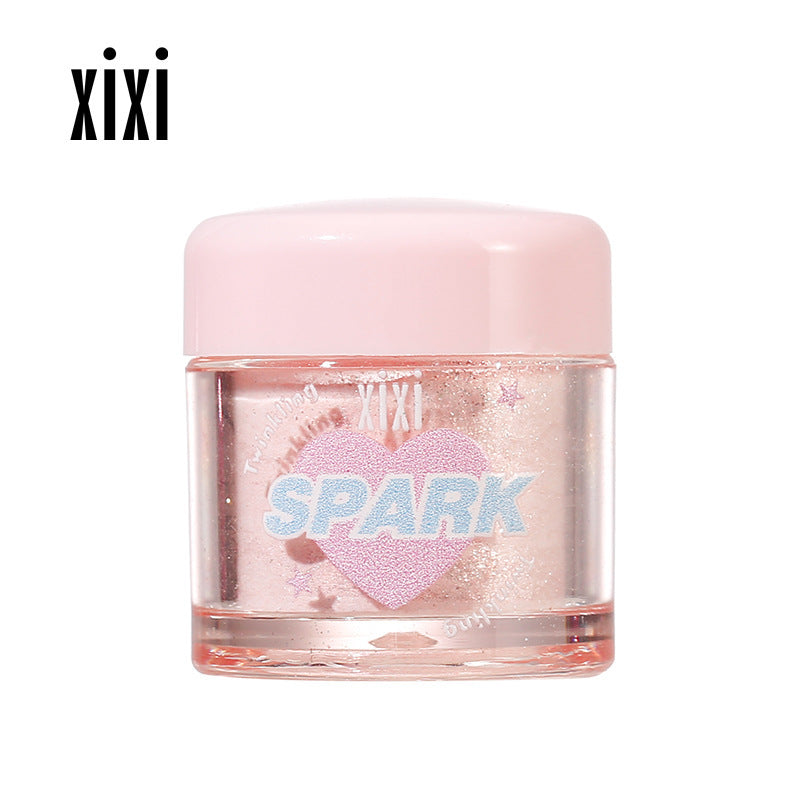 Makeup xixi dreamland clear sparkling highlighting powder pearlescent fine sparkling brightening highlighting silkworm eyeshadow powder