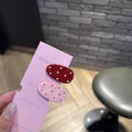 Cute sweet polka dot water drop duckbill clip inscasualeasiest for match side bangs clip niche style side clip new hair clip