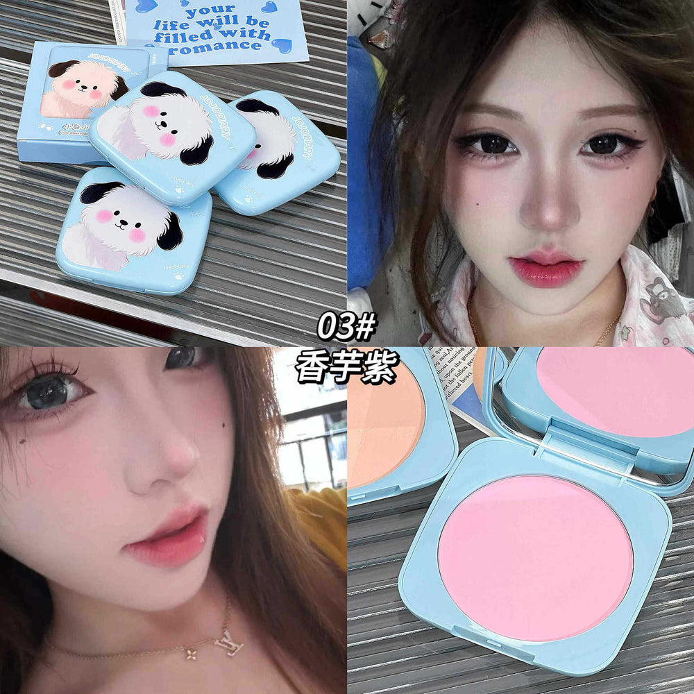 Jiujiu diary little white dog powder for women matte matte brightening waterproof oil control makeup no powder grinding large powder