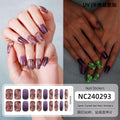 Zhengxiang cross-border halloween gel manicure stickers waterproof nail fluorescent flash luminous nail stickers oem european and american odm
