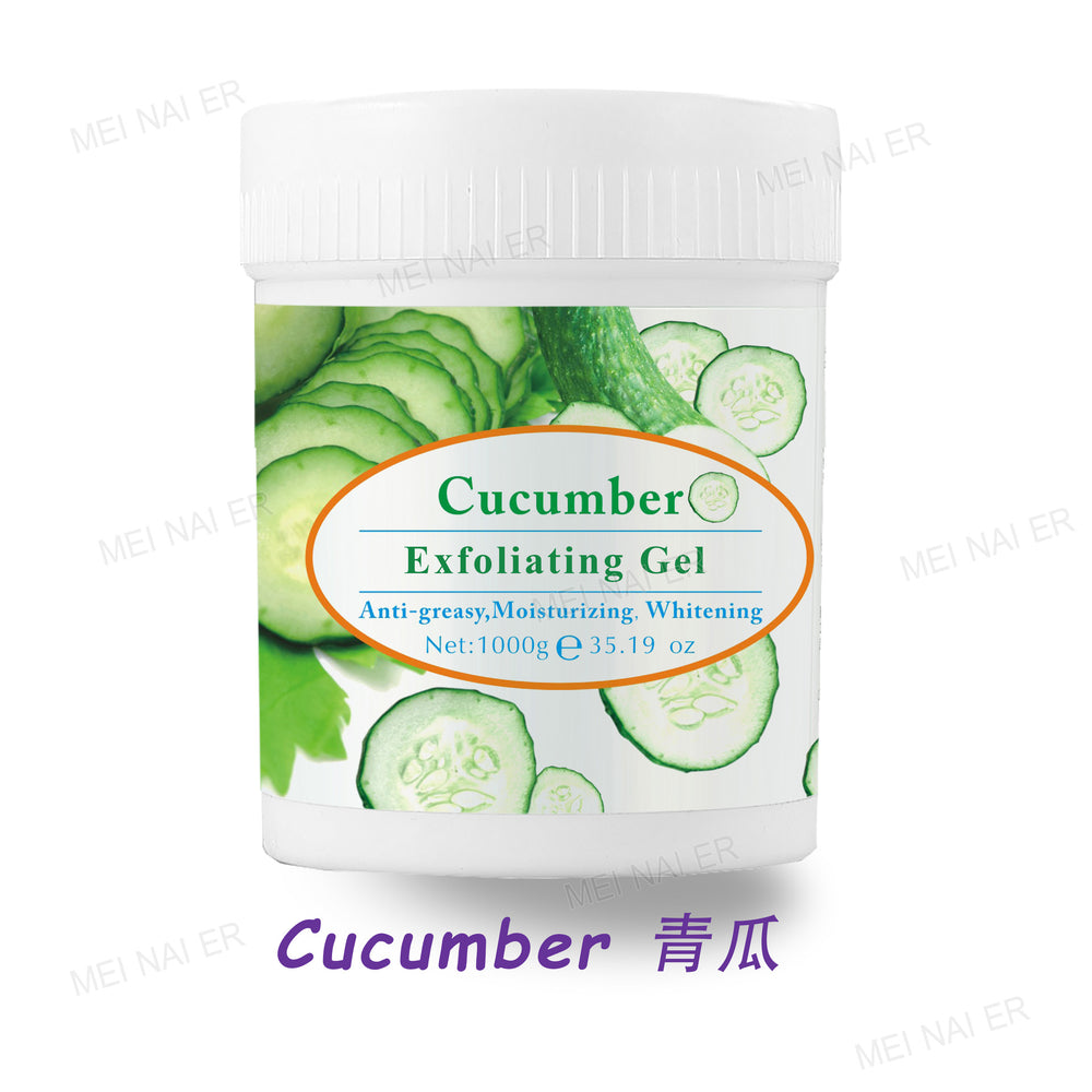 facial and body exfoliating gel, gentle and moisturizing, removes dead skin, deeply cleans pores, and treats body chicken skin