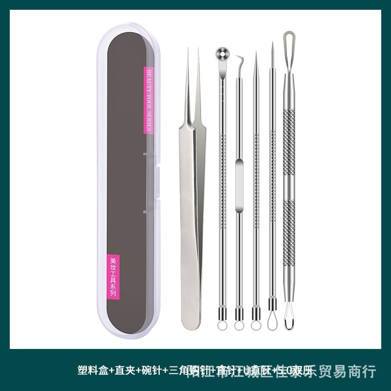 Stainless steel acne needle acne needle acne clip cell clip blackhead removal squeeze acne tweezers beauty tools manufacturer wholesale
