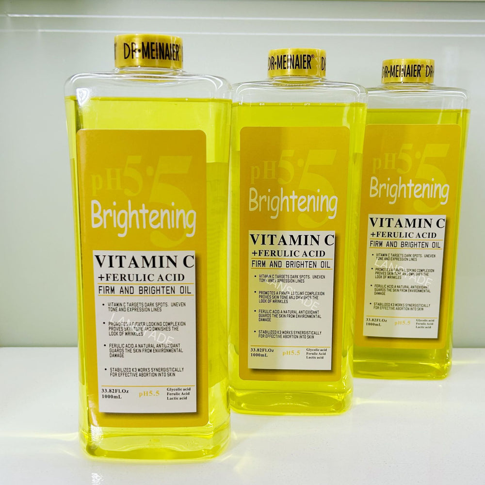 vc oil facial and body blackening massage oil massage full body spa brightening and glowing oil 1000ml essential oil