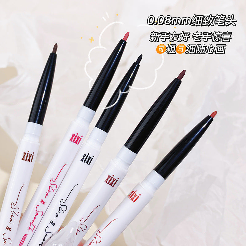 Xixi slim and smooth waterproof eyeliner gel pen ultra-fine long-lasting waterproof non-smudged pseudo-no-makeup colorful eyeliner pen