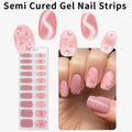 fashion cat eye semi-cured gel nail sticker onion powder explosive pink butterfly nail art sticker full waterproof