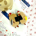 Red book same style ~ capibala cute cartoon plush capybara half grab the back of the head shark clip grab clip hair accessories for women