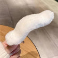 Plush duckbill clip white-13cm