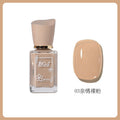 Oil-based nail polish, no-bake micro-gel, scented nail polish, long-lasting, quick-drying, nude color, non-peelable, nude color, sparkling nail polish