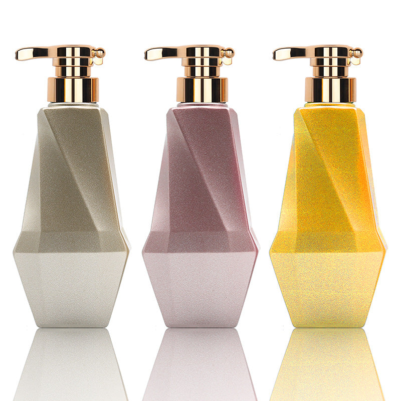 Pet 400ml refillable plastic empty bottle - premium pump bottle for liquid shampoo, conditioner, body wash, and shower gel
