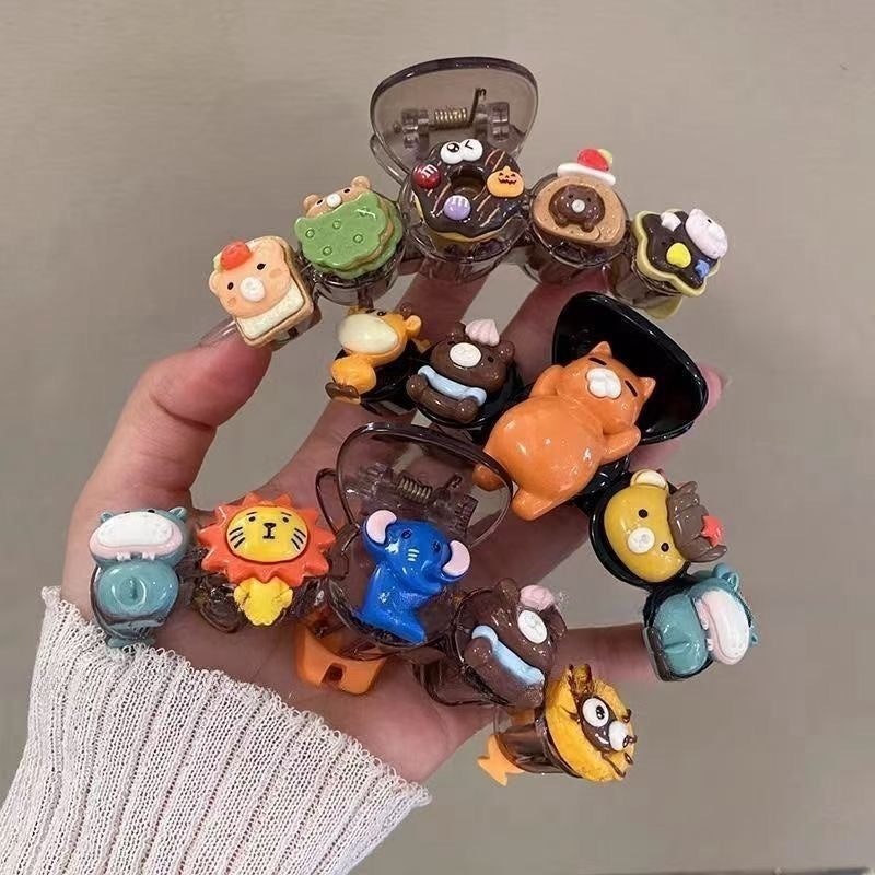 Cute cartoon claw clip for women, 2025 summer new arrival, high-end style, back of head elegant hair styling clip, animal hair clip for women