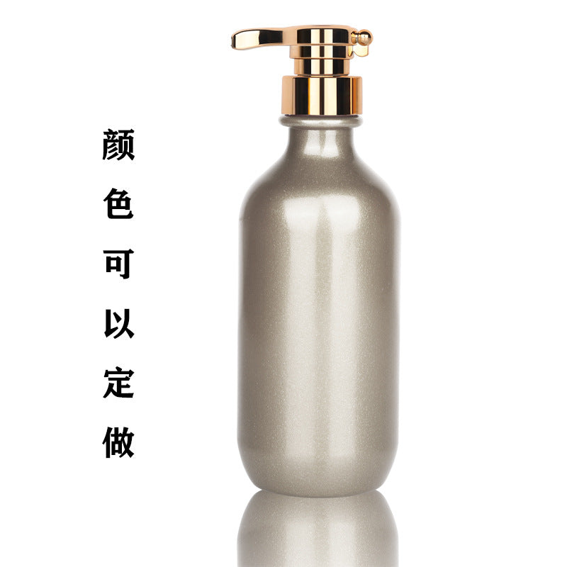 500ml lotion plastic bottle press conditioner shampoo and care refill round bottle shampoo shower gel cosmetic bottle
