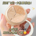 Novo lightweight & hydrating tri-color concealer palette - moisturizing, non-caking, covers blemishes, dark spots, and tear troughs