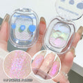 Xixi glass fantasy tower highlight disc mashed potato highlight powder explosive fine shiny chameleon gradient eyeshadow palette