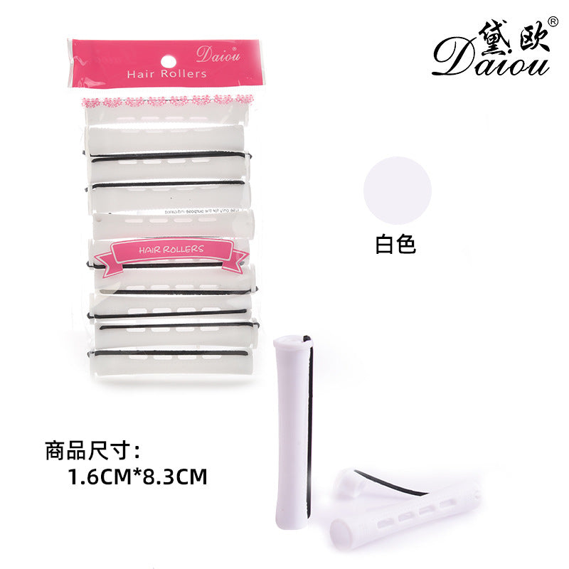 American cold perm bar, curling bar, curling iron, plastic perm rubber band, hairdressing tool, covered hair roll, in stock wholesale