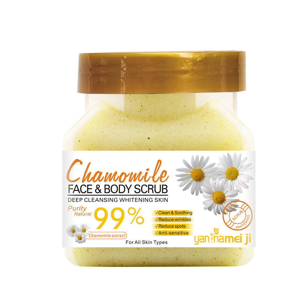 square bottle rice scrub to remove dead skin, clean fruit scrub to remove chicken skin, rose exfoliating cream 350g