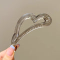 Love ponytail button-transparent gray