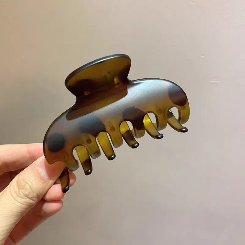 Frenchclassy polka dot golden gripper for women's back of head hair shark clip large elegance hairpin hairpin headwear