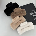 2024fall and winternew arrivalstuffed gripper square fur clip easiest for matchcute hair clip women's back head hair accessories