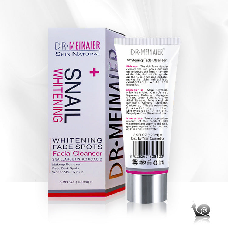 snailcleanser snail repair facial cleanser moisturizing oil control kojic acid brightening facial cleanser export