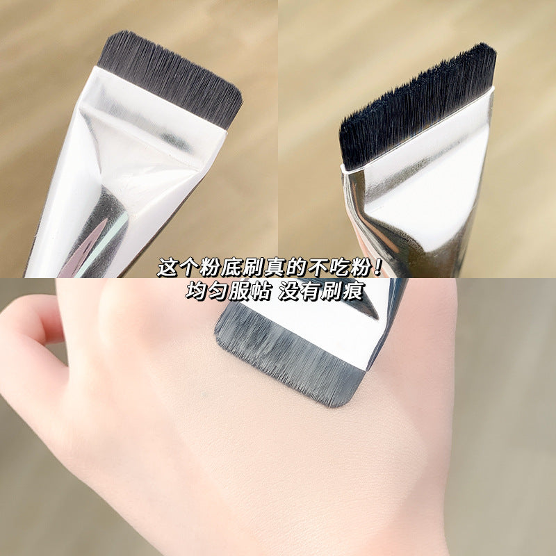 Jonbos foundation brush - flat angled brush, seamless finish, makeup artist grade, perfect for applying foundation