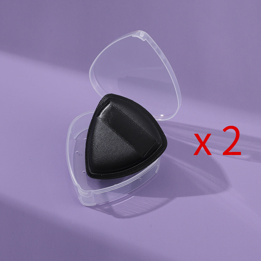 Black pineapple powder puff air cushion marshmallow soft not easy to eat powder black sponge wet and dry dual-use white pineapple powder bottom puff