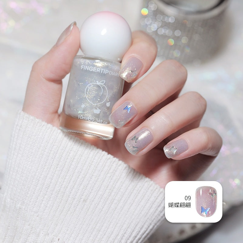 Nail polish summer colorful new color water-based nail polish nude nail polish whitening no-bake peelable nail art