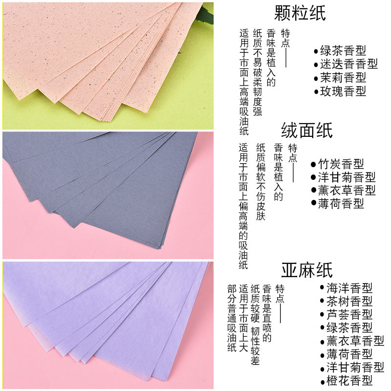 Customized, factory-direct oil absorbing sheets - linen flannel texture, oil-absorbing facial sheets, makeup tools oem/odm