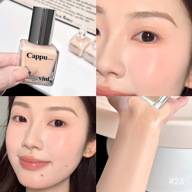 Kapavini clear nude skin foundation creamy skin oil control concealer long-lasting waterproof anti-sweat non-removing makeup foundation cream