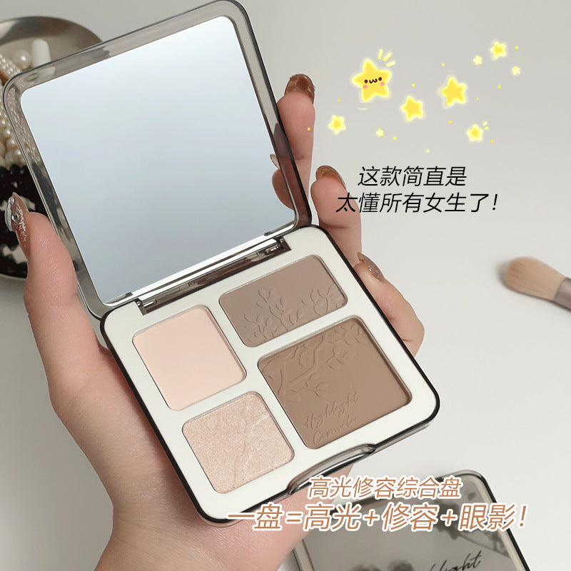 Marco andy highlight shadow combination contouring palette women's brightening contouring nose shadow silhouette contouring powder all-in-one palette