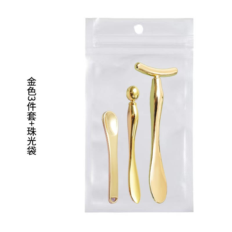 Factory direct metal eye cream spoons - cosmetic beauty tools - zinc alloy eye cream applicators - facial massage sticks