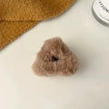 Plush cat ears dark brown-5cm