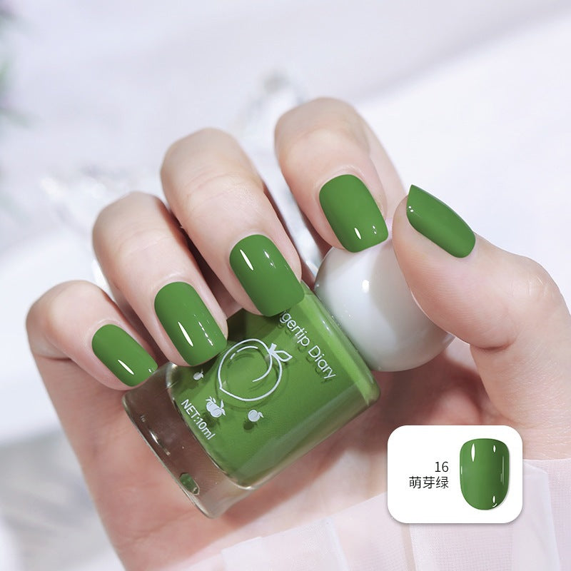Nail polish summer colorful new color water-based nail polish nude nail polish whitening no-bake peelable nail art
