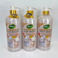 silky milk shower gel 1000ml, cleansing & moisturizing carrot scrub body wash, wholesale for export