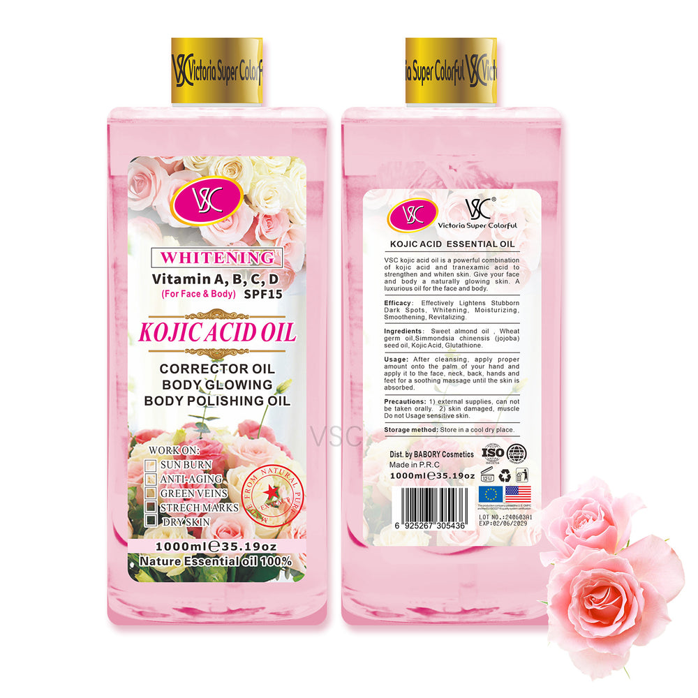 foreign trade turmeric essential oil body and facial moisturizing and black rose essential oil heating massage oil 1000ml