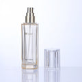 Ready-to-ship skincare glass bottle packaging: 40ml thick-bottomed essential oil bottles, pump lotion and serum dispensing bottles, and 30ml cream jars